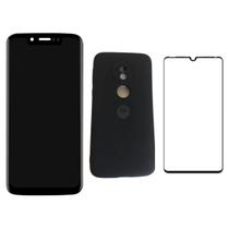 Kit Tela Display Touch Moto G7 Play Xt1952 + Capa Capinha + Película 9D