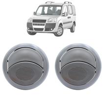 Kit Tela Grade Saída Difusor Ar Fiat Palio 2012 A 2018 Doblo 2002 A 2018 Cinza Claro