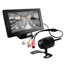 Kit Tela Lcd Roadstar 4.3 Pol Veicular Monitor Vídeo Cam Ré