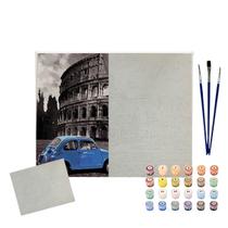 Kit Tela Numerada Para Pintura Sinoart 40X50Cm Coliseu Kit Tela Numerada Para Pintura Sinoart 40X50Cm Coliseu