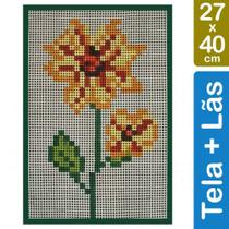Kit Tela para Bordar 27x40 - 4903 Flor Amarela Kit Tela para Bordar 27x40 - 4903 Flor Amarela