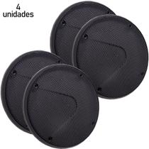 Kit Tela Plástica 04 Peças 6 Pol Proteção Porta Som Carro