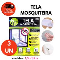 Kit Tela Protetora Mosqueteiro Para Janela Adaptável Contra Pernilongo Mosquito Insetos 1,30X1,50