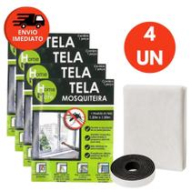 Kit Tela Protetora Mosqueteiro Para Janela Rede Adesiva Contra Pernilongo Mosquito Inseto Kit Tela Protetora Mosqueteiro Para Janela Rede Adesiva Contra Pernilongo Mosquito Inseto