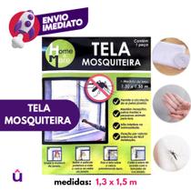 Kit Tela Protetora Mosqueteiro Poliester Janela Adesiva Contra Pernilongo Mosquito Insetos