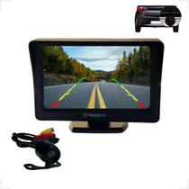 Kit Tela Visor Monitor LCD 4.3 Polegadas + Câmera de Ré 12v Todos os Carros