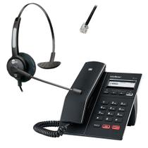 Kit Telefone Ip Intelbras Tip 125i Headset Rj9 Htu300 Topuse Kit Telefone Ip Intelbras Tip 125i Headset Rj9 Htu300 Topuse