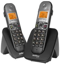 Kit Telefone Sem Fio 2 Aparelhos TS 5122 com Viva Voz Base e Ramal Intelbras