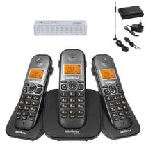 Kit Telefone Sem Fio 2 Ramais Ts 5123 Com Bina Entrada Chip Homologação: 151552103111