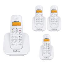 Kit Telefone Sem Fio 4 Aparelhos TS 3110 Base e 3 Ramais TS 3111 Intelbras