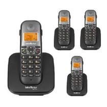 Kit Telefone Sem Fio 4 Aparelhos TS 5120 Base e 3 Ramais TS 5121 Intelbras