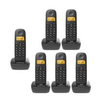 Kit Telefone Sem Fio 6 Aparelhos TS 2510 Base e 5 Ramais TS 2511 Intelbras
