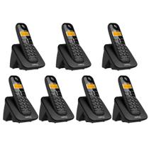 Kit Telefone Sem Fio 7 Aparelhos TS 3110 e 6 Ramais TS 3111 Intelbras