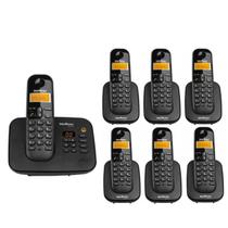 Kit Telefone Sem Fio 7 Aparelhos TS 3130 Secretária Eletrônica e 6 Ramais TS 3111 Intelbras Kit Telefone Sem Fio 7 Aparelhos TS 3130 Secretária Eletrônica e 6 Ramais TS 3111 Intelbras