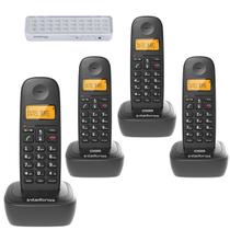 Kit Telefone Sem Fio Digital Ts 2510 Bina 3 Ramal Intelbras