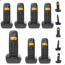 Kit Telefone Sem Fio Digital TS 2510 Com 6 Ramal Intelbras Kit Telefone Sem Fio Digital TS 2510 Com 6 Ramal Intelbras