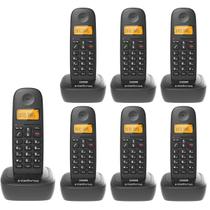 Kit Telefone Sem Fio Digital Ts 2510 Com 6 Ramal Intelbras