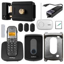 Kit Telefone sem fio e Interfone Fechadura Abre por Controle