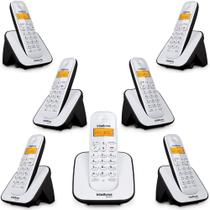 Kit Telefone Sem Fio Intelbras multifuncional e 6 Ramal Bina
