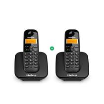 Kit Telefone sem Fio + Ramal TS 3112 Preto Intelbras