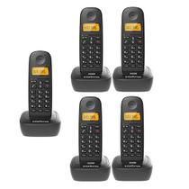 Kit Telefone Sem Fio TS 2510 + 4 Ramais TS 2511 Intelbras