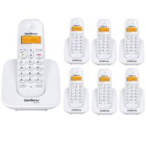 Kit Telefone Sem Fio Ts 3110 + 6 Ramais Ts 3111 Branco Intelbras