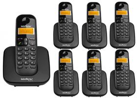 Kit Telefone Sem Fio Ts 3110 + 6 Ramais Ts 3111 Intelbras