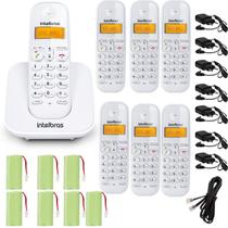 Kit Telefone Sem Fio Ts 3110 Branco Com 6 Ramal Intelbras Homologação: 20121300160