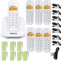 Kit Telefone Sem Fio Ts 3110 Branco Com 6 Ramal Intelbras