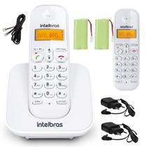 Kit Telefone Sem Fio Ts 3110 Branco Com Ramal Intelbras