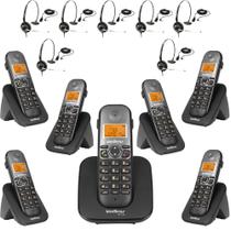 Kit Telefone Sem Fio TS 5120 Bina 6 Ramal e THS 55 Intelbras Kit Telefone Sem Fio TS 5120 Bina 6 Ramal e THS 55 Intelbras