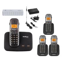 Kit Telefone Sem Fio TS 5150 Com 3 Ramal Bina e Entrada Chip