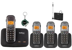 Kit Telefone Sem Fio Ts 5150 Com 3 Ramal Bina E Entrada Chip - Intelbras