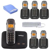 Kit Telefone Sem Fio TS 5150 Com 5 Ramal Bina e Entrada Chip