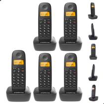 Kit Telefone TS 2510 Intelbras 4 Ramal Bateria de Alta Duracão Comunicação Interna