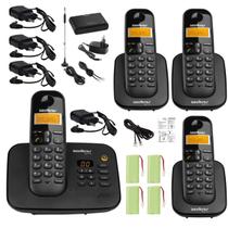 Kit Telefone TS 3130 Com 3 Ramal bina e entrada chip celular - Intelbras
