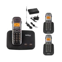 Kit Telefone TS 5150 + 2 Ramal + 3g GSM celular Intelbras