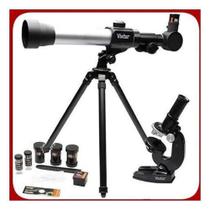 Kit Telescópio Vivitar 60/120X Microscópio 60X/1200X Mic20