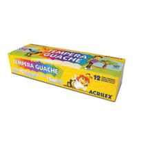 Kit Tempera Guache Acrilex Kit C/ 12 15ml