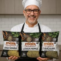 Kit Tempero Especial Chimichurri Sem Pimenta, Ana Maria e Lemon Pepper 500g De Cada - Super Linha Pr