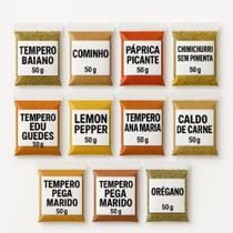 Kit Temperos 50g Sabor, Qualidade e Tradição - Figo Alimentos