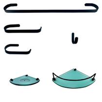 Kit tendência Preto Modelado 6 Peças Verde