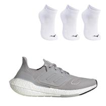 Kit Tênis Adidas Ultraboost 22 Feminino + 3 Pares Meia Mizuno