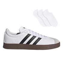 Kit Tênis Adidas VL Court Base Masculino + 3 Pares de Meias