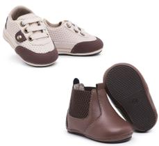 Kit Tênis Bebê Masculino Infantil + Iate Menino Maternidade Rn Kit Tênis Bebê Masculino Infantil + Iate Menino Maternidade Rn