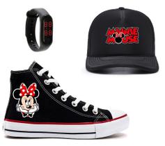 Kit Tênis Boné E Relógio Minnie Lançamento Top 2022 Kit Tênis Boné E Relógio Minnie Lançamento Top 2022