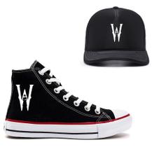 Kit Tênis Boné Wandinha Addams Lançamento Série Teens Kit Tênis Boné Wandinha Addams Lançamento Série Teens