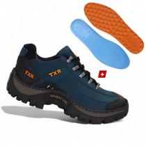 Kit Tenis Bota TXR Masculino Adventure Trilha Com Solado Costurado Antiderrapante Mais Palmilha Gel