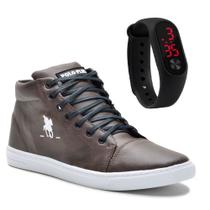 Kit Tênis Casual Confortável Polo Plus Com Um Relógio Digital Elegante Kit Tênis Casual Confortável Polo Plus Com Um Relógio Digital Elegante