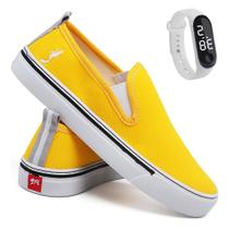 Kit Tênis Casual Feminino + Relógio Slip On leve Conforto Kit Tênis Casual Feminino + Relógio Slip On leve Conforto